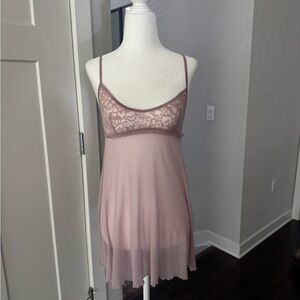 Vintage Victoria’s Secret lavender lace slip dress
